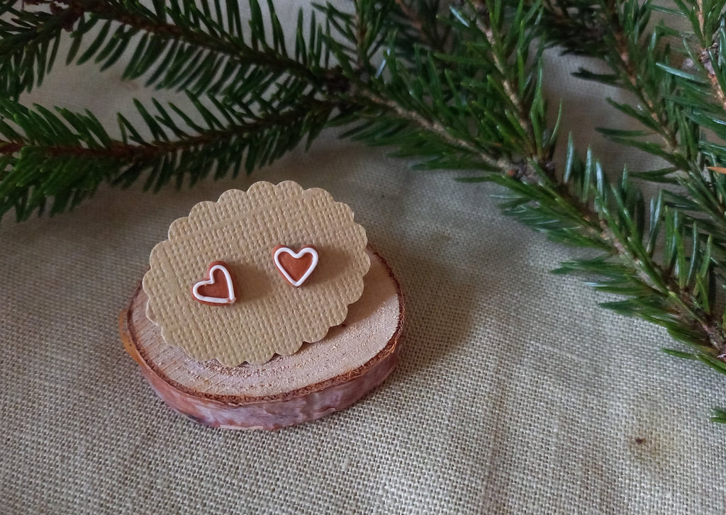 gingerbread earstuds